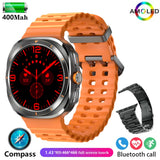 Zordai For Samsung Galaxy Watch Ultra GPS Track Smart Watch Men Amoled Always Display Body Temperature Clock BT Talk Smart Watch