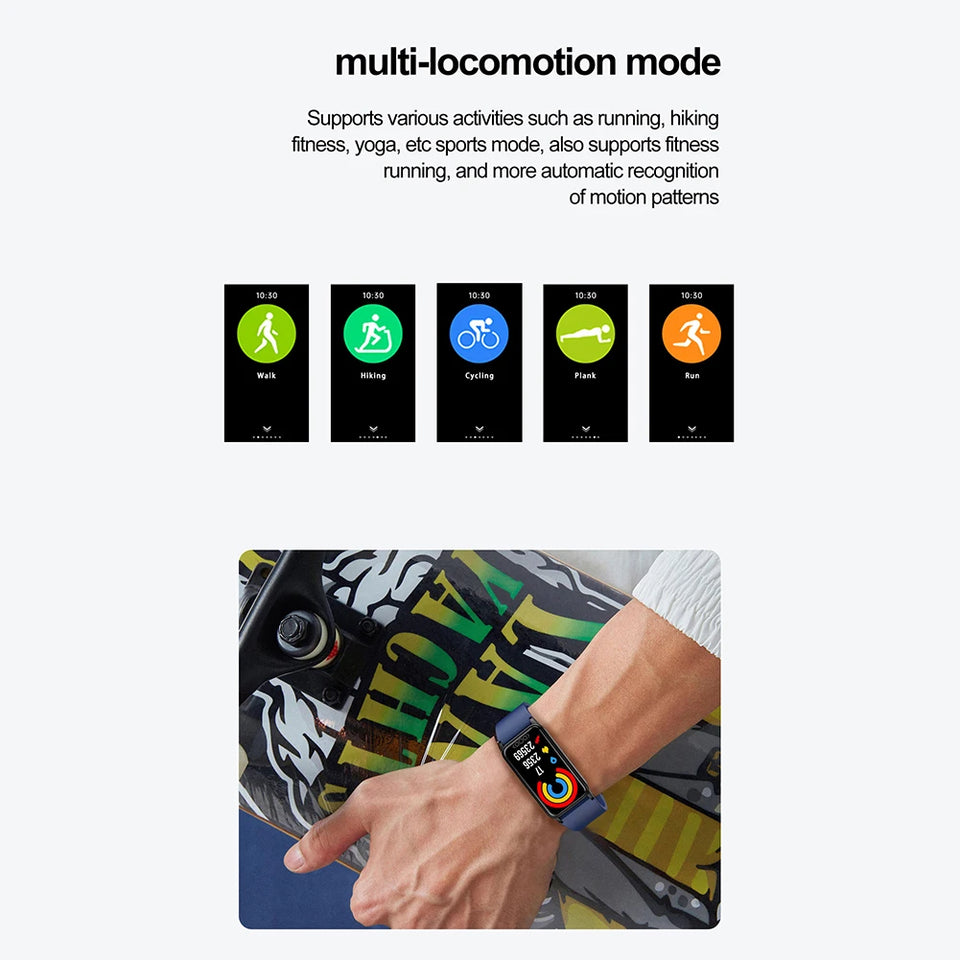TK71pro Smart Watches For Men Women 1.47" Screen Fitness Tracker Heart Rate Blood Glucose Monitor IP68 Waterproof Smartwatch