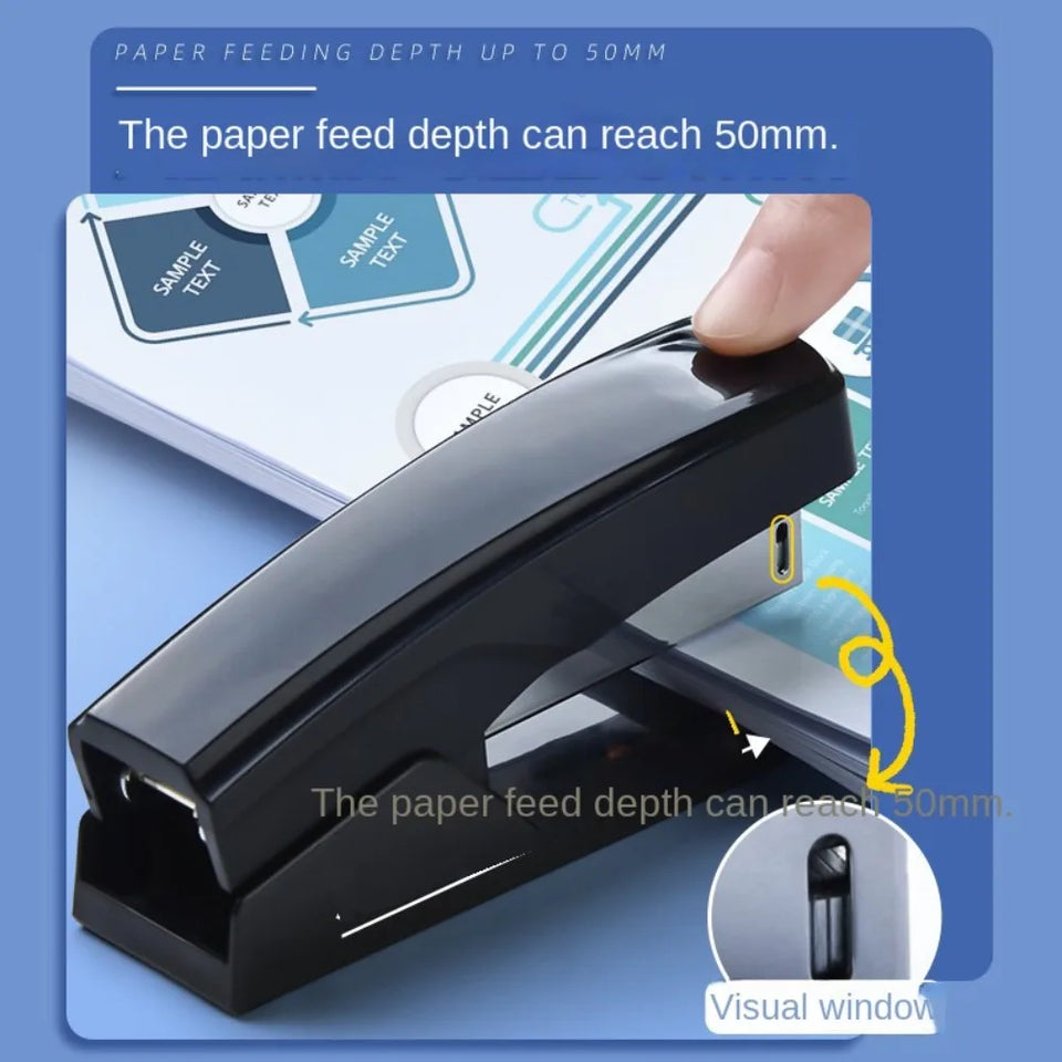 Hand Tools Labor-Saving Stapler Portable Stapling Tools Staplers for Desk Metal Grey/Black Paper Stapling Machine