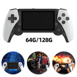 M25 Handheld Game Console Dual Wireless Controller 4.3 Inch 80*272 LCD Screen Handheld Game Player 3D Joystick Gift for PS1 Game
