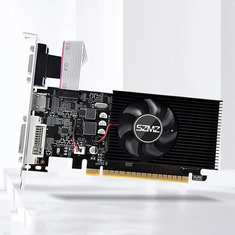 GT730 4GB DDR3 128Bit/64Bit Graphics Card with HDMI VGA DVI Port PCI-E2.0 16X Computer Graphics Video Card GT610 for Office/Home