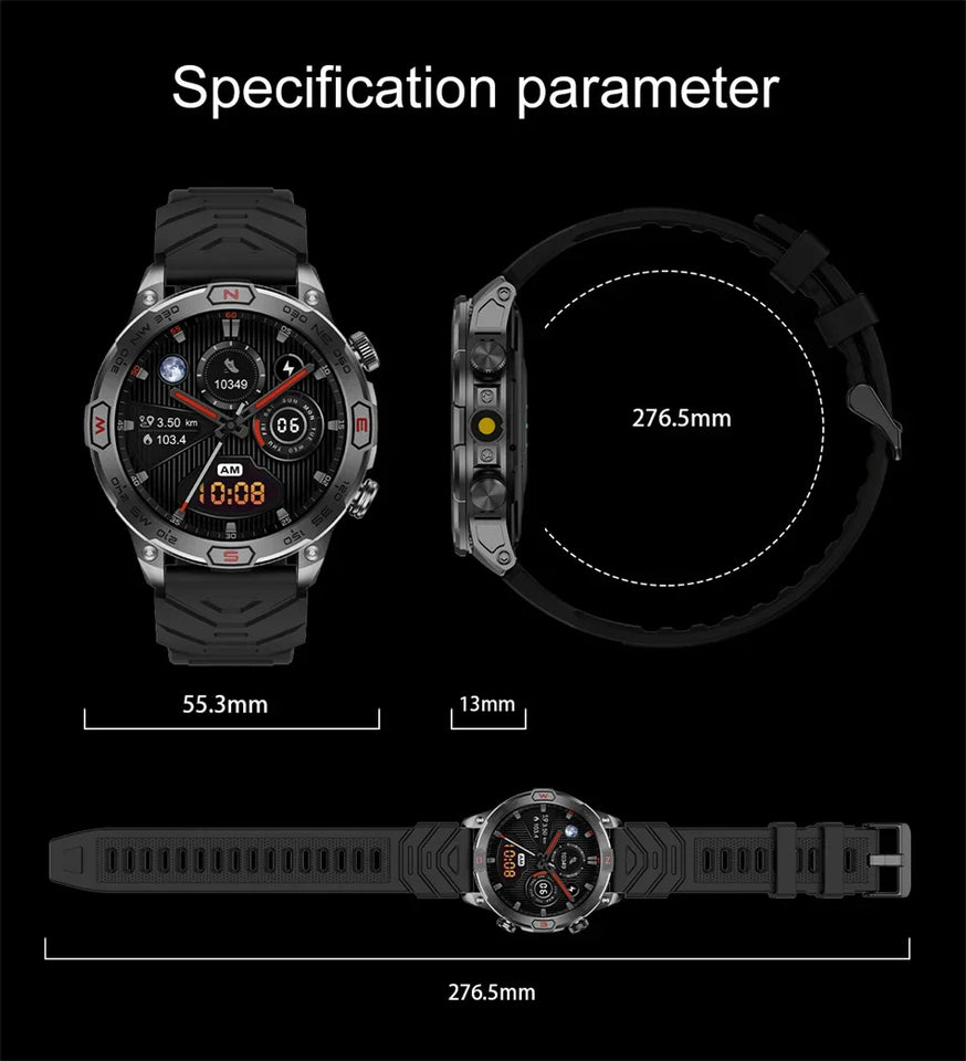 2024New For Huawei Xiaomi GPS Motion Trajectory Smart Watch Men Ultra HD AMOLED Screen Large Battery Bluetooth Call SmartWatches