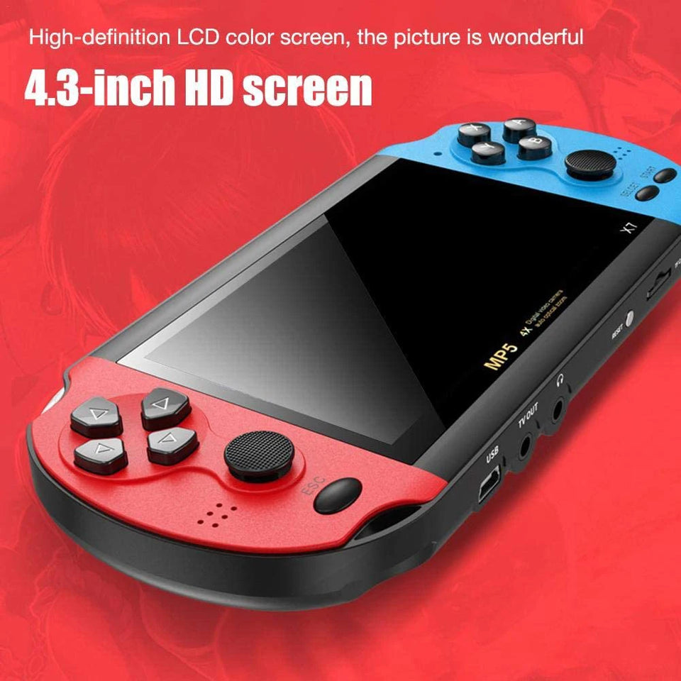 X7 Handheld Game Player 8GB Pocket Video Game Console AV TV Out MP3 MP4 Player Lightweight Game Playing Element