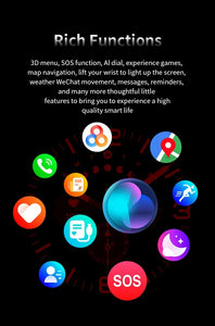 2024 New Watch Ultra GPS Track Smart Watch Men AMOLED Body Temperature Clock Sport Bluetooth Call Smart Watch For Samsung Galaxy