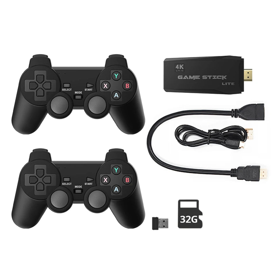 Y3 Lite Handheld Game Console 2.4G Wireless Console Game Stick Portable 4k HD Video Game Console Built-in 10000 Games For FC/GBA