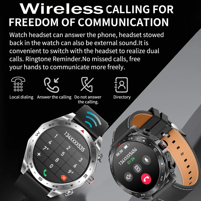 2024 New T95 Smart Watch TWS2 In 1 Bluetooth Earphones HIFI 9D Sound Quality With Built-In Speaker AI Voice Health Monitoring