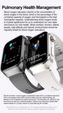 2024 New Medical Grade Health Smart Watch for Women Men Blood Sugar Fat Uric Acid Monitoring HD AMOLED Bluetooth Call smartwatch