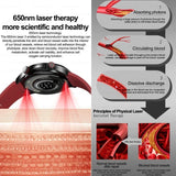 Laser Treatment Three High Smart Watch ECG Blood Glucose Smartwatch Body Temperature Bluetooth Call Clock 2024 New Medical Grade