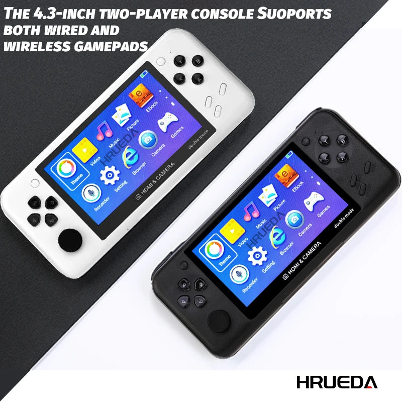 XY-10  4.3 inch Game Console Portable Camera MP5 LCD Rechargeable Handheld Doubles game machine 8G 10000+games  Children's Gifts