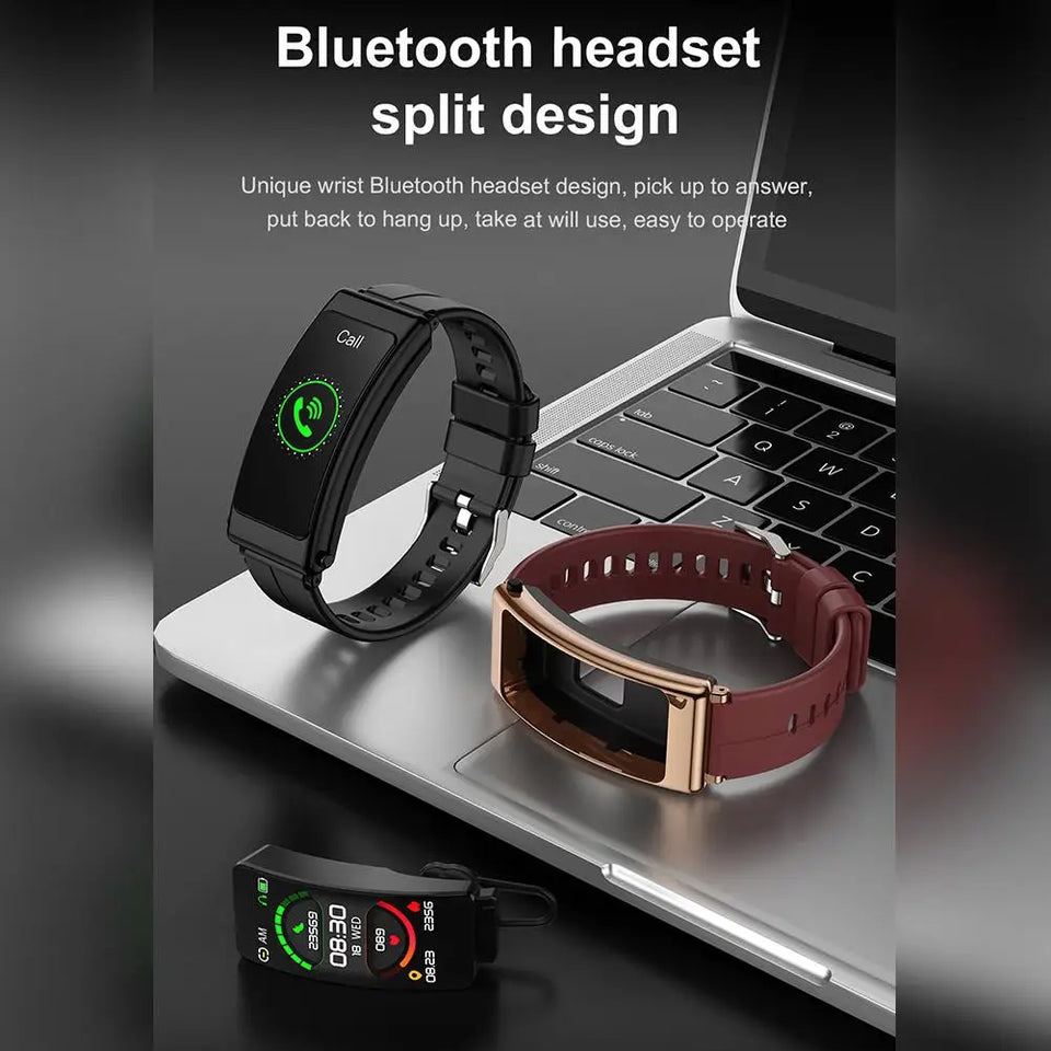 K13 Smart Watch With Bluetooth-compatible Earphone 2-in-1 Smart Smartwatch Pedometer Sports Bracelet