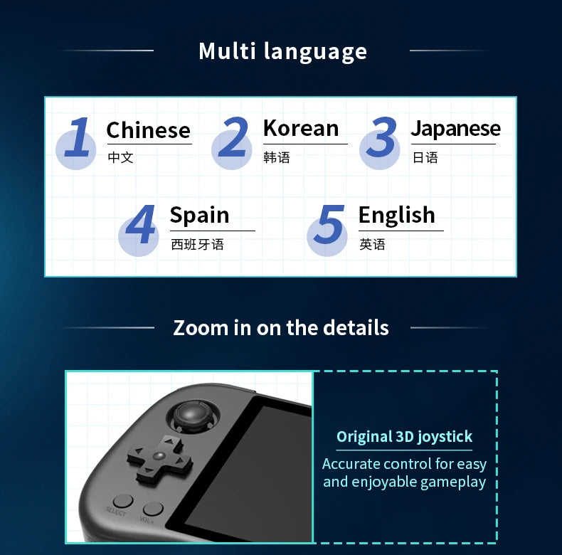 Powkiddy X55 5.5 inch IPS Screen Handheld Game Console Open Source RK3566 Retro Video Games Console Player Box Children's Gifts