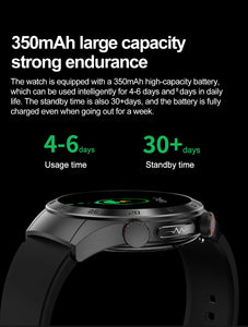 2024 New Non-invasive Blood glucose Smart Watch Blood pressure Blood lipids Uric acid AMOLED HD Screen Laser therapy Smartwatch