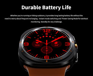 Zordai For Samsung Galaxy Watch Ultra GPS Track Smart Watch Men Amoled Always Display Body Temperature Clock BT Talk Smart Watch