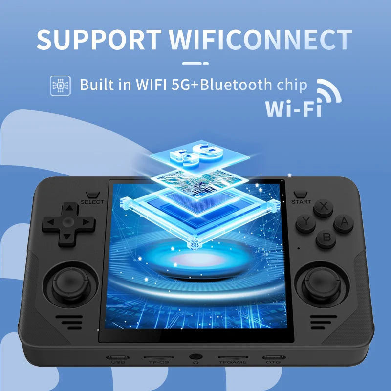 POWKIDDY RGB30 720*720 4 Inch Ips Screen Built-in WIFI RK3566 Opendinglinux Retro Handheld Game Console Children's Gifts