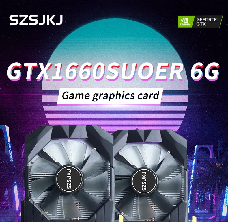 GTX 1660 Super 6GB Graphics Card Support Gaming Desktop GTX 1660Super GPU GDDR6 192bit HDMI*1 PCI-E Video Card