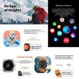 2024 New Watch Ultra GPS Track Smart Watch Men AMOLED Body Temperature Clock Sport Bluetooth Call Smart Watch For Samsung Galaxy