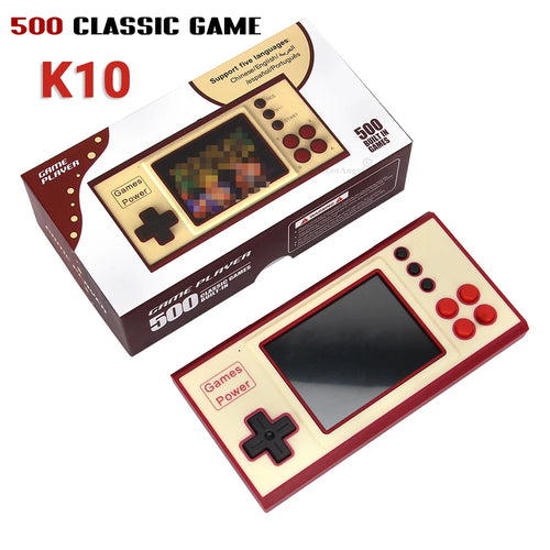 K30 Classic Retro Portable Mini Handheld Video Game Console 2.8 Inch Color LCD Kids Color Game Player Built-in 500 Games