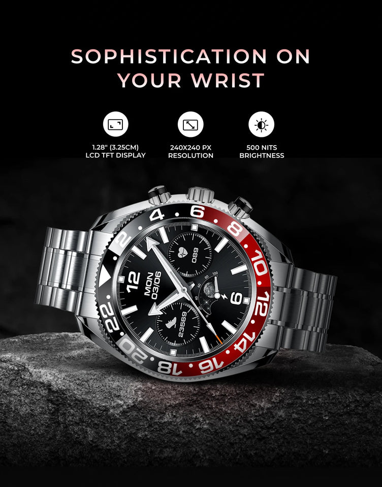 Aiweile AW35 High-end Luxury Man Watch Smart Watch Waterproof Bluetooth Call Digital Sport Business Original pk gts 3 vibe 7 pro