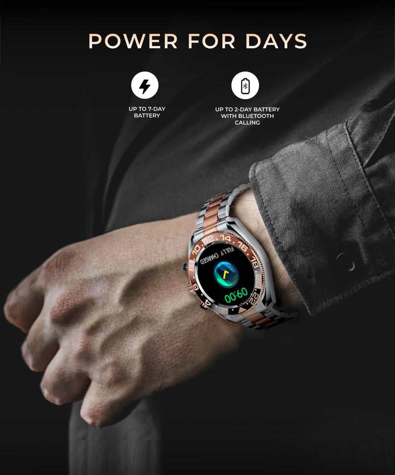 Aiweile AW35 High-end Luxury Man Watch Smart Watch Waterproof Bluetooth Call Digital Sport Business Original pk gts 3 vibe 7 pro