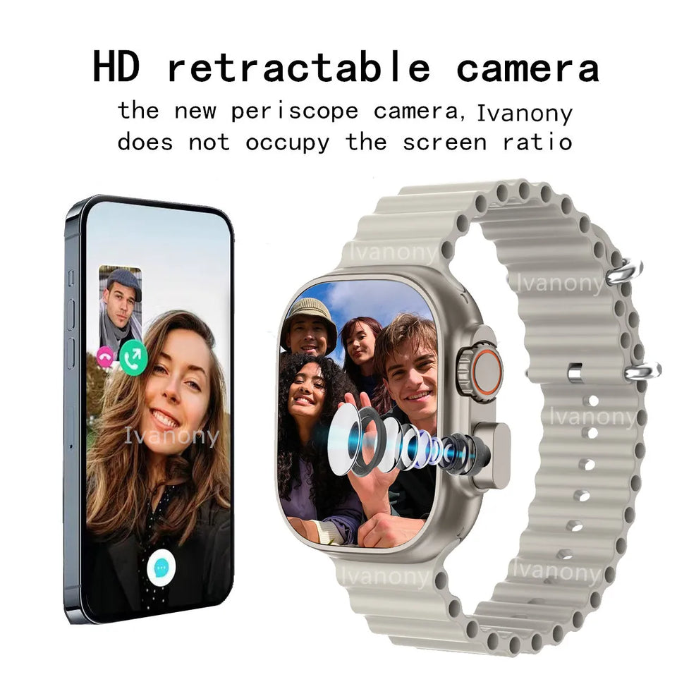 4G Smart Watch Android SIM Card  with Camera Whatsapp Notification Answer Call Custom Watchface Weather Smartwatch VS S9 Ultra