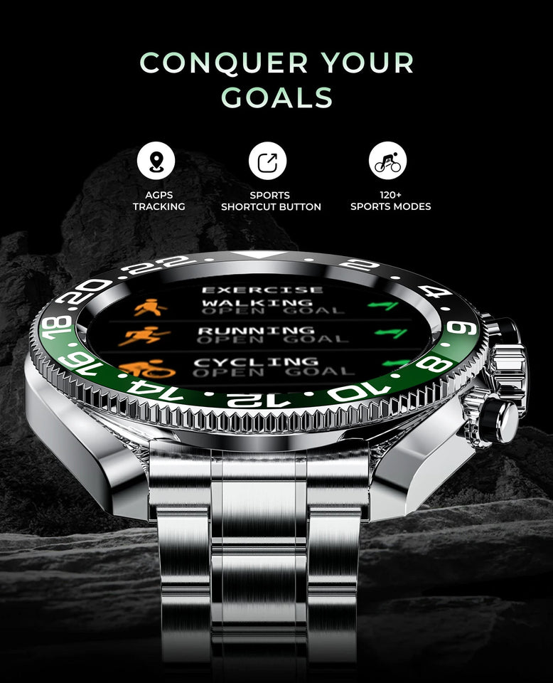 Aiweile AW35 High-end Luxury Man Watch Smart Watch Waterproof Bluetooth Call Digital Sport Business Original pk gts 3 vibe 7 pro