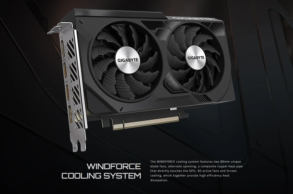 GIGABYTE GeForce RTX 4060 WINDFORCE OC 8G 2023 Gaming New Graphic Card GDDR6 RTX4060 8G Nvidia GPU Video Cards 8Pin 128 Bit