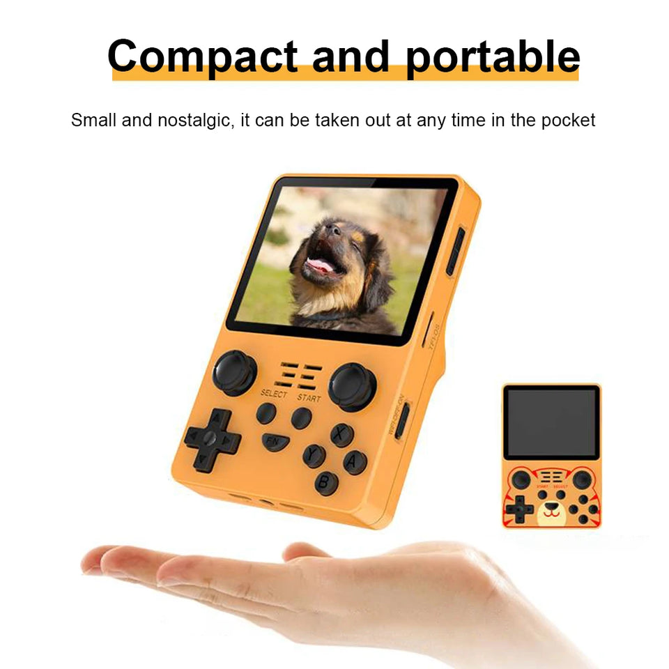 RGB20S Retro Handheld Game Console Open Source System 3.5inch IPS Screen Video Game Console With 16GB Card Add 32/64/128GB