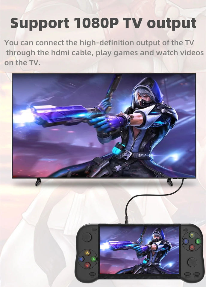 WALKGAMER new 5.1-inch double play video handheld game console 12000 game portable emulator arcade retro gaming  mp4 game device