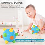 Fixdono Toddlers Baby Music Shake Dancing Ball Toy, Bumble Ball for Babies, Move and Crawl Ball Toys for Kids, Bouncing Sensory Learning Ball Toys Ideal Gift for Baby Boys and Girls