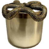 Bath & Body Works Wicked Vanilla Woods Snake Lid 3 Wick Candle 14.5 Oz (Halloween)